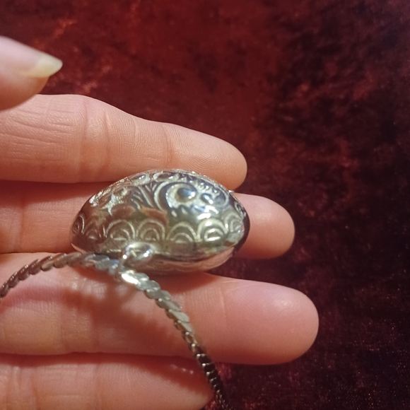 Puffed Heart Necklace 24" - Picture 12 of 12